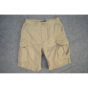 VTG Polo Ralph Lauren Cargo Shorts Mens‎ 31 Khaki Cotton Classic Polo 67 Chino